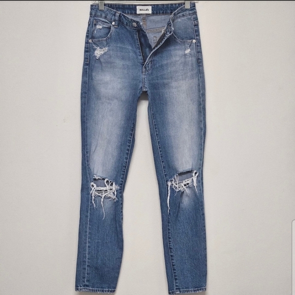 38 ROLLA'S MILLER SKINNY SIOXIE WORN DISTRESSED JEANS WOMEN'S SIZE 26 - Picture 2 of 14